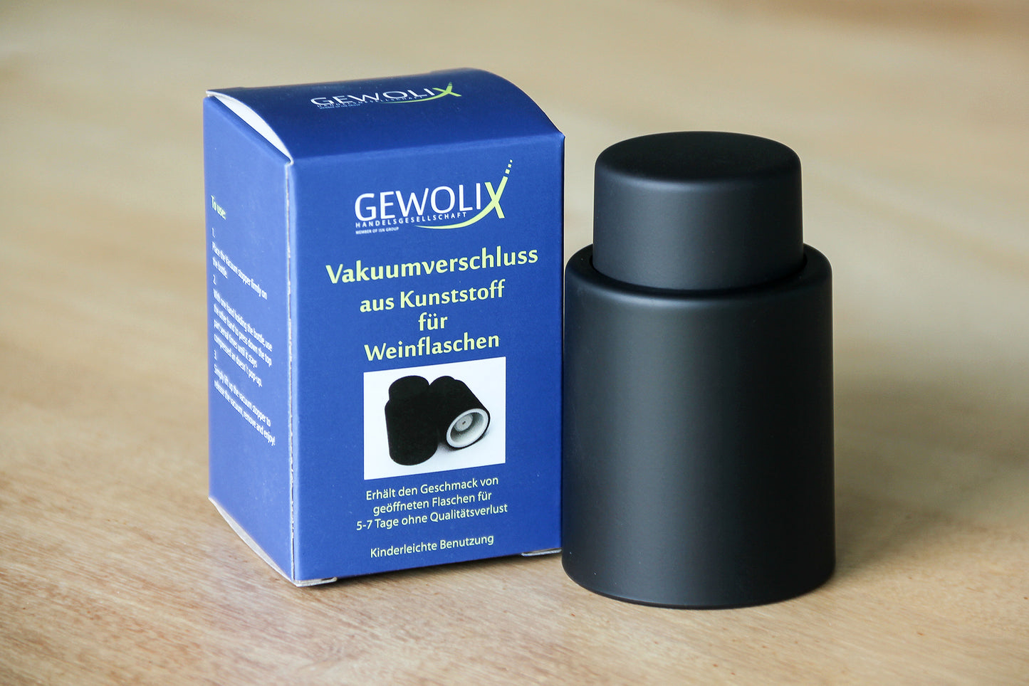 Vakuumverschluss für Wein
